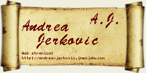 Andrea Jerković vizit kartica